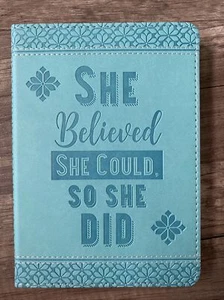 She Believed Artisan Journal Vegan Leather Notebook - Hardcover - Imagen 1 de 3