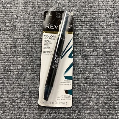 Revlon Colorstay Kajal Eyeliner 103 Evergreen 2 in 1 Angled Brush Waterproof - Image 1 of 4