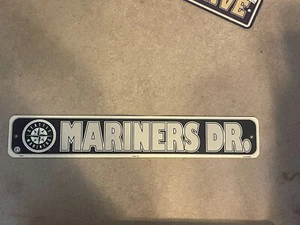 Seattle Mariners Plastic/PVC Street Sign Baseball 24"X4" - Picture 1 of 1