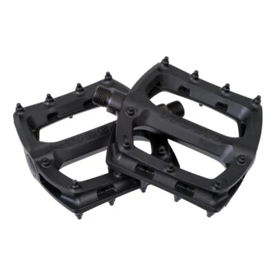 Tioga Surefoot Slim Resin Platform Bicycle Pedals 9/16 Black Ultra Durable Wide - Image 1 of 4