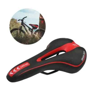 Bicycles Cushion for Men Exercise Bikes Red Comfortable Seat Replacement - Picture 1 of 7