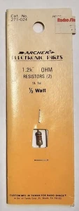 1.2k Ohm Resistor 1/2 W 0.5 Watt 5% Tolerance | 3 Pieces Vintage Rafio Shack NOS - Picture 1 of 2