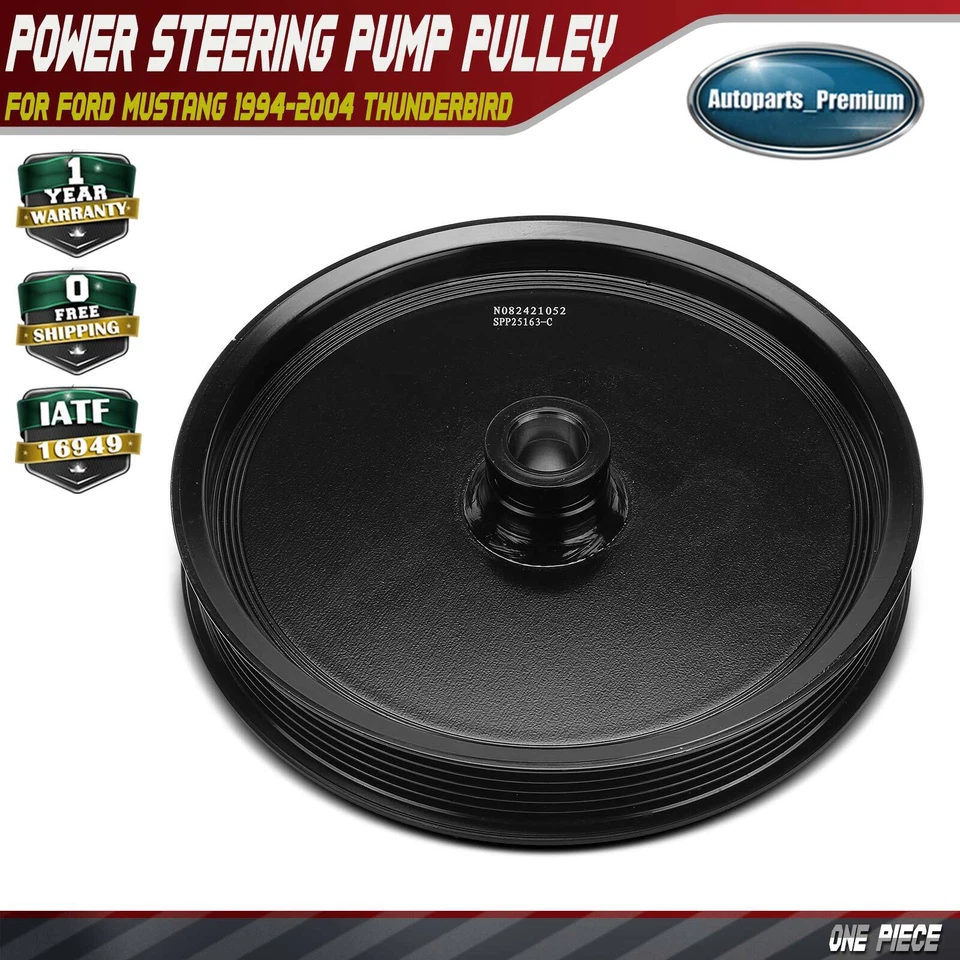 Polea de bomba de dirección asistida para Ford Mustang 1994-2004 Thunderbird Mercury Cougar Foto 1 de 4