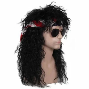 Punk Halloween Party Cosplay Wig Curvy Mullet Wig - Picture 1 of 6