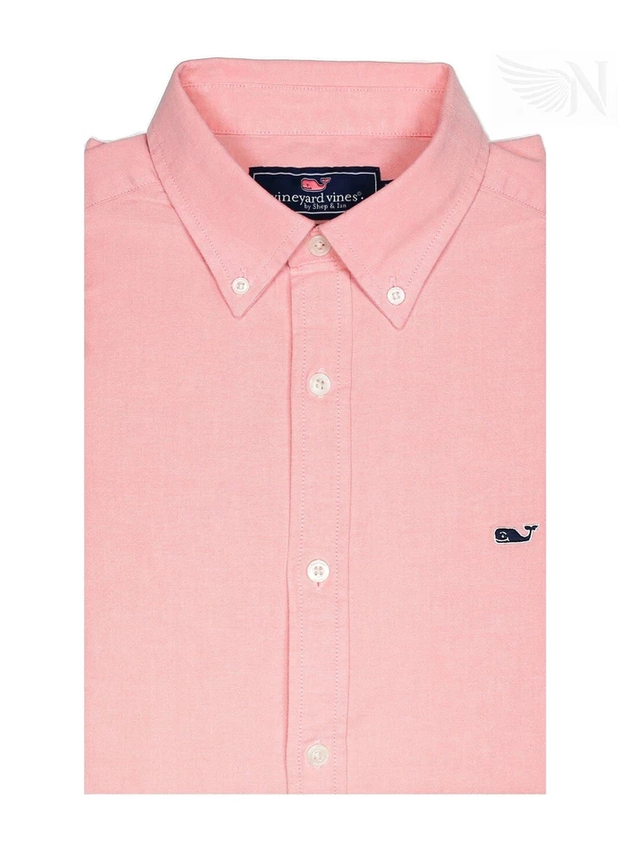 NUEVO CON ETIQUETAS Camisa Vineyard Vines Hombres LS Calce Clásico Oxford Logo de Ballena Precio de venta sugerido por el fabricante $98.50 Foto 1 de 1