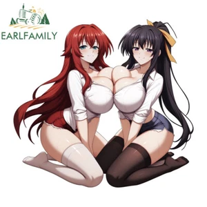 EARLFAMILY 5.1" Sexy Rias Akeno Chest Against Chest Anime Car Decals Stickers - Picture 1 of 2