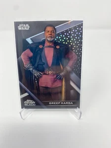 2022 Topps Chrome Black Star Wars Greef Karga /199 The Mandalorian - Bild 1 von 4