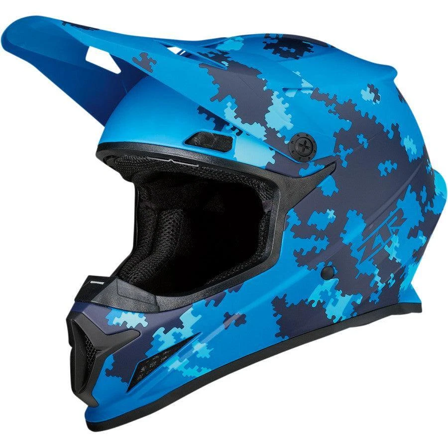 Z1R Rise Digi Camo Helmet - Blue — 第 1/1 张图片