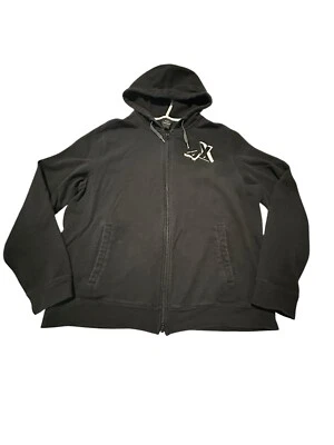 Armani Exchange AX Men's XL Full Zip Logo Hoodie Sweatshirt Jacket Black #UV5-1 - Image 1 of 4