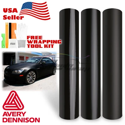 Lámina de envoltura de vinilo para automóvil negra satinada mate brillante Avery SW900 Foto 1 de 4