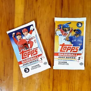 2 - 2022 HOBBY Packs Series 1 + 2 TOPPS Perfect Old Baseball Cards New SEALED - Picture 1 of 2