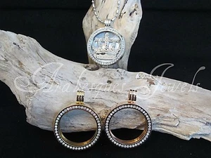 GENUINE STERLINA MI MILANO REVERSIBLE KEEPER FOR COIN/MONEDA NECKLACE/PENDANT - Picture 1 of 11