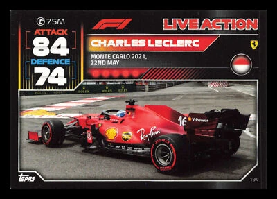 2022 Topps Turbo Attax F1 #194 Charles Leclerc - Image 1 of 2