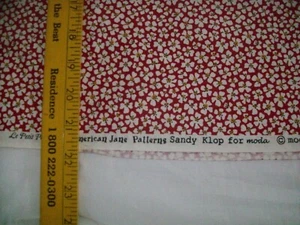 8 Yards Le Petit Poulet American Jane Patterns Sandy Klop Moda FABRIC red white - Picture 1 of 11