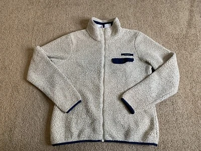 Chaqueta grande Columbia para mujer avena Mountainside Sherpa polar cremallera completa exterior Foto 1 de 4