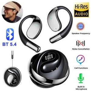 Open Ear Bluetooth 5.4 Earphones Ture Wireless Sports Headphones Stereo Headsets - Picture 1 of 13