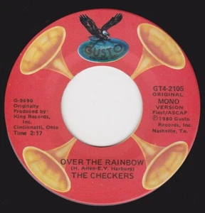 THE CHECKERS -"OVER THE RAINBOW " / "YOU'VE BEEN FOOLING AROUND"GUSTO    (M-) - Picture 1 of 2