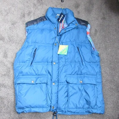 Vintage  Sergio Tacchini  Jacket Vest Mens XXL 2Xl Blue Goose Down New - Image 1 of 4