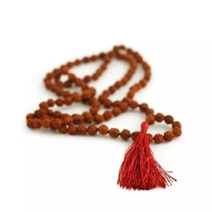 Cuentas de Oración Mala Rudraksha 108 Cuentas de Oración Gurú de todos los Devas Muy útiles - Imagen 1 de 5