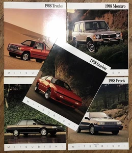 Lote de folletos Mitsubishi 1988 camiones Montero Precis Sigma Starion - Imagen 1 de 11