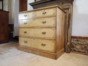 Chest of drawers rare Arts and Crafts original paint c1880 - Picture 1 of 12