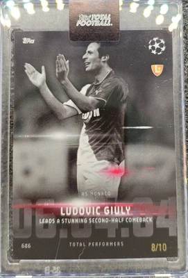 2024-25 Topps Total Football Total Performers Ludovic Giuly 8/10 - Imagen 1 de 2
