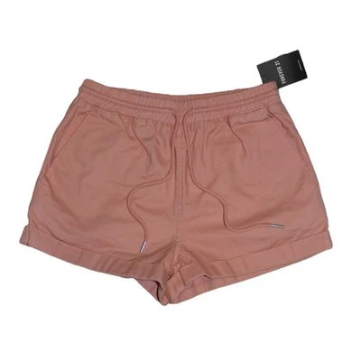 Pantalones Cortos Forever 21 Para Mujer Pequeños Naranja 100% Algodón Cordón Puños Nuevos Foto 1 de 4
