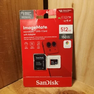 Sandisk imagemate 512 Go MicroSDXC UHS -1 avec ADAPTATEUR-*Neuf - Photo 1 sur 2