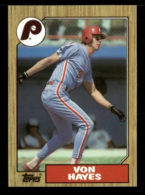 1987 Topps Tiffany GLOSSY #666 Von Hayes Philadelphia Phillies - Image 1 of 2