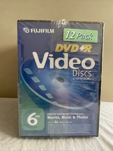 Pack Of 12 Fujifilm DVD+R 120 Min Blank Storage Media 4.7GB Disc for Data Video - Picture 1 of 4