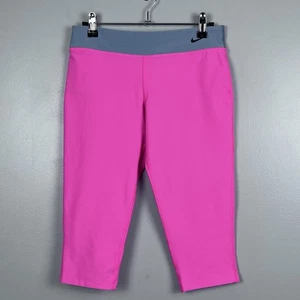 Nike Girls Dri-Fit Legend Capri Hot Pink Performance Leggings 522087 Size L - Picture 1 of 9