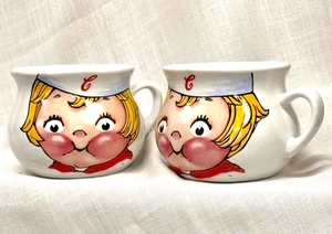 Vintage Campbell's Soup Kids Large Ceramic Cups Mugs Handled Bowl HH 1998 - Picture 1 of 2