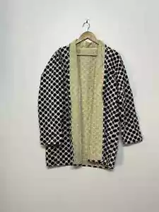 Indian cotton Quilted vintage Handmade women wear kantha jacket Coat Bohemian - Picture 1 of 6