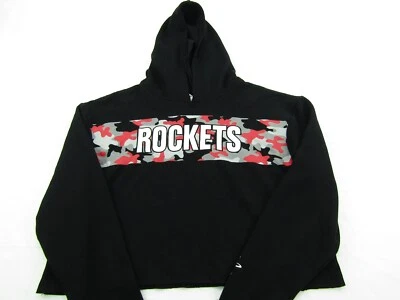 Houston Rockets Sweatshirt Womens Size L Cut Off Style Hooded NBA Store NWT - Image 1 of 4