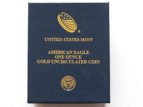 2014-W American Eagle 1 oz uncirculated bullion OGP, No coin, UNC $50 gold piece Cover