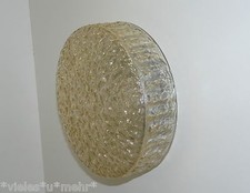 PEILL & Putzler Flush Mount, wall/ceiling, structured, shimmering glass (amber)
