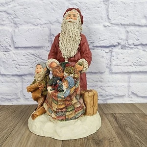 June McKenna Vintage 1987 Santa & Elf Christmas Eve Limited Edition Signed - Imagen 1 de 11