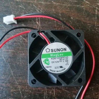 Original SUNON 4CM 4010 DC 12V 1.1W KDE1204PFV3 2-wire Silent Cooling Fan - Image 1 of 2