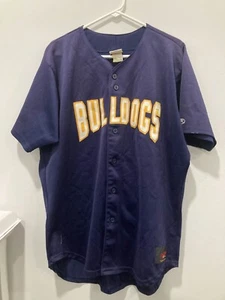 MADE IN USA RAWLINGS BULL DOGS BASEBALL JERSEY #32 SIZE XL. J57 - Picture 1 of 6