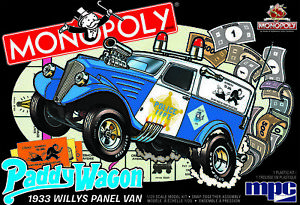 MPC Models 924 1933 WILLYS PANEL PADDY WAGON (MONOPOLY) 1:25 SCALE MODEL KIT HH