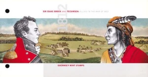2012 GUERNSEY FIST DAY COVER OFWAR OF 1812 STAMP SET GURERNSEY CANCELLED - Picture 1 of 1