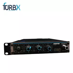 Shure SCM410 4 Channel Automatic Microphone Mixer (Channel# 1 Knob is Missing) - Picture 1 of 2