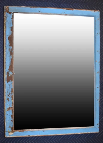 Vintage Large Rustic Window Frame Mirror from the 1910s Cover