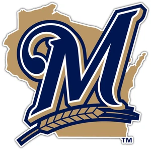 Milwaukee Brewers MLB Baseball Car Bumper Window Sticker Decal 4"X5" - Picture 1 of 1