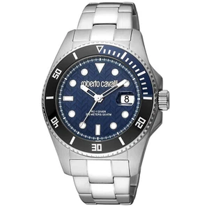 Roberto Cavalli Men's Classic Blue Dial Watch - RC5G042M0045 - Picture 1 of 1