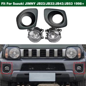 Set Front Bumper Fog Light W/ Cover For Suzuki JIMNY JB23/JB33/JB43/JB53 1998+ - Bild 1 von 9