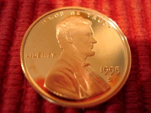 1995 S Lincoln Gem Proof Memorial Penny Sharp - Picture 1 of 4