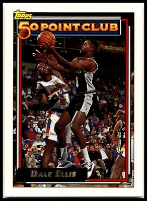 Dale Ellis #204 1992 Topps 50 Point Club Bucks B0126A Foto 1 de 2