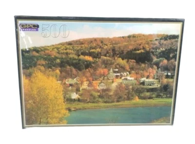 Vtg GPC Regency Collection 500 Piece Jigsaw Puzzle New Hampshire Scene 1996 NEW  - Image 1 of 4