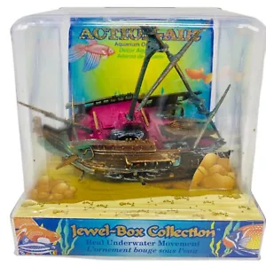 Half Shipwreck Aquarium ornament Underwater Movement Action Air fish tank decor - Picture 1 of 4